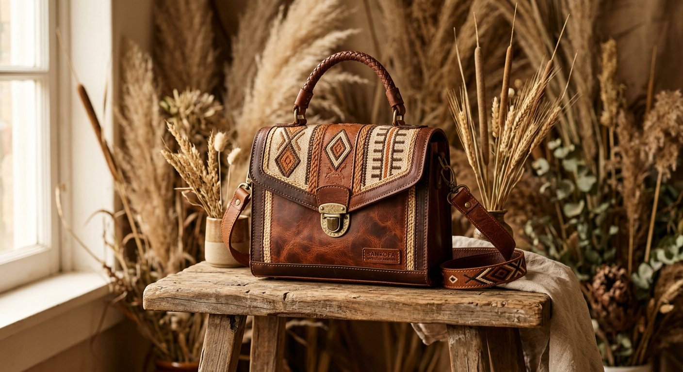 Eco Handbag — handbag made from upcycled leather