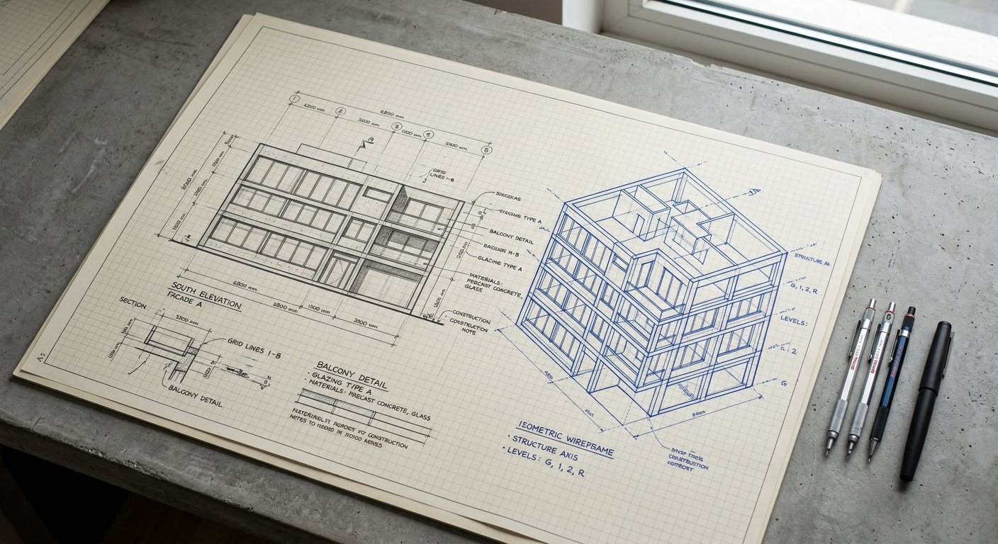 Wireframe / drafting study